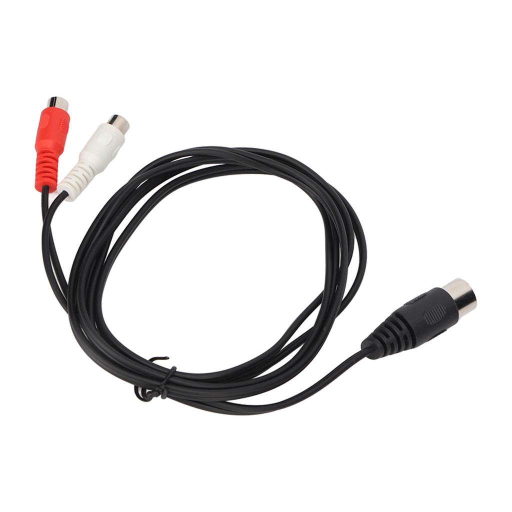 DIN 5PIN Male To 2RCA Female Cable Professional RCA Adapter Cable for Old Sound Equipment 4.9ft