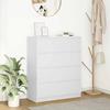 Sideboard White 80 x 35 x 99 cm Particle Board