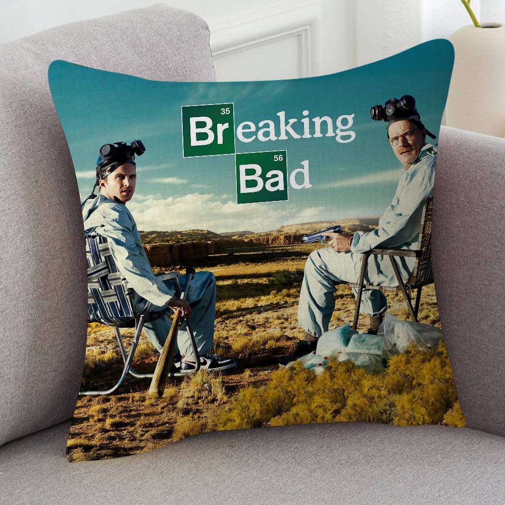 TV Drama Breaking Bad Cute Cartoon L Game Cushion Cover Pillowcase Upholstery Sofa Throw Pillow Home Decor Pillowcas