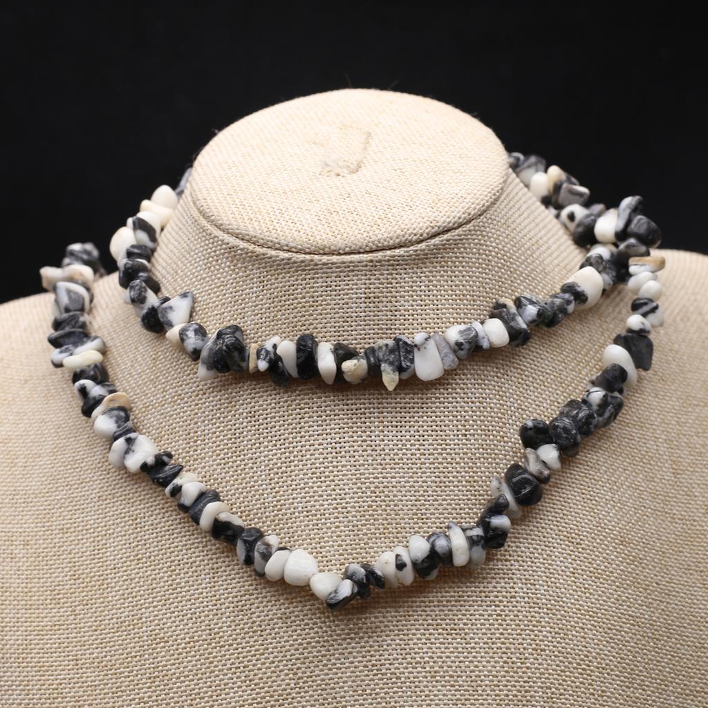 Бусины из натурального камня амазонит/зебра, гравийные бусины для изготовления ювелирных изделий, ожерелье, серьги, браслет, аксессуар, длина 80 см