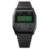 Восстановленные Casio Винтажные Цифровые Черный Ионно-Покрытый Нержавеющая Сталь Кварцевые A1100B-1 Унисекс Часы
