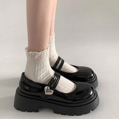 Новые модные лоферы женские осень Новые черные туфли на плоской платформе Женские лоферы Слипоны Лодочки Дизайнерские Повседневные Кожаные Оксфорды