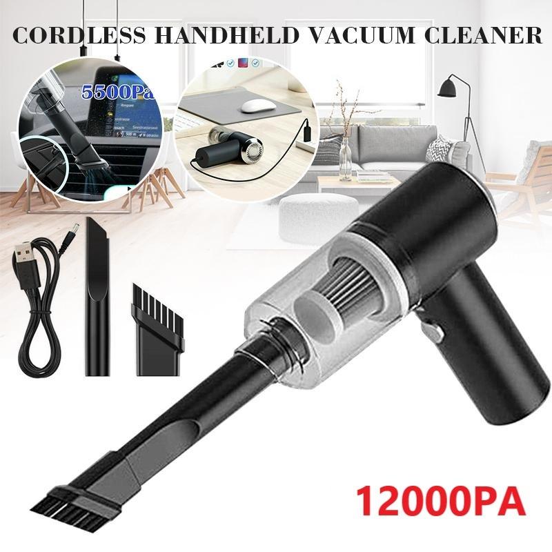 НОВЫЙ 12000PA беспроводной ручной пылесос малошумный мощный мини перезаряжаемый автомобильный бытовой пылесос для влажной и сухой уборки