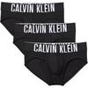 Colorful Letter Jacquard Soft Breathable Underwear 3-Pack Men Underwear Black NB3610-001