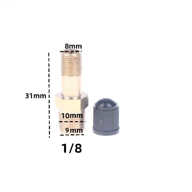 1Pcs Anti Corrosion Schrader Valve 1/4 NPT 1/8 NPT M10 For Air Compressor Tank Automobile Tire Core