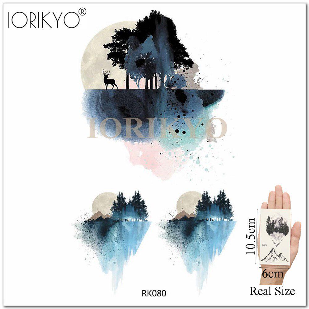 Временная геометрическая татуировка