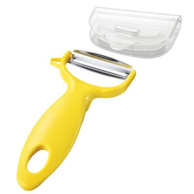 Овощечистка Shimomura Kogyo Full Vegetable Sharp Peeler с обертывающей крышкой, безопасная, для посудомоечной машины, Япония, FV-677