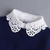 Hollow Lace Chiffon Doll Cotton Fake Collar Blouse Sweater Detachable Shirt Collar False Collar Lapel Women Top Collars Decor