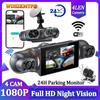 4*1080P Car DVR 4 Camera Video Recorder WIFI GPS 360 Dash Cam Front Left Right Rear View Camera 24H Hardware Kit Car Assecories
