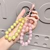 Colorful Beaded Bracelet New Style Ab Women's Mobile Phone Case Lanyard Keychain Accessory