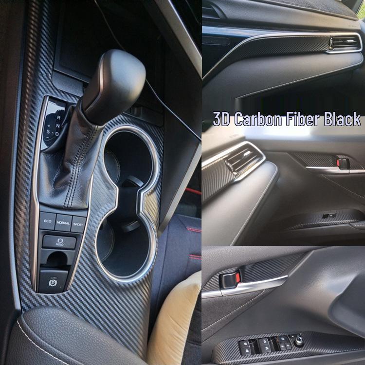 Eighth Gen Camry 18-21 Carbon Fiber Interior Gear Panel Sticker