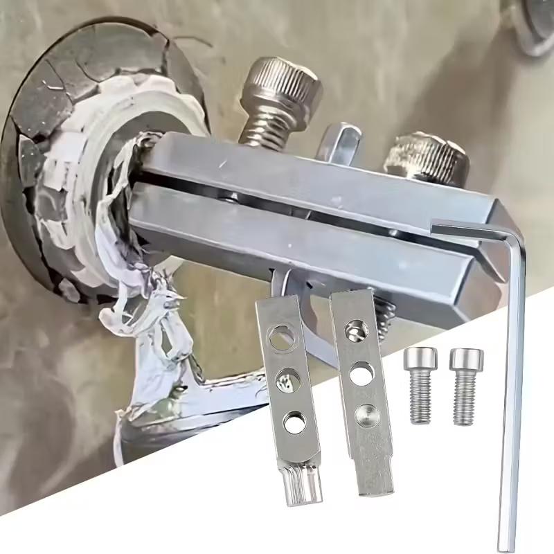 Новый инструмент для извлечения сломанной резьбы углового клапана смесителя, инструмент для удаления резьбы углового клапана смесителя, портативный набор для ремонта водопроводных труб