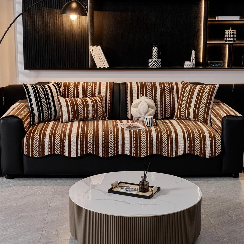 Premium Special-Shaped One-Piece Sofa Cushion Non-Slip Straight Row Sofa Cover Irregular Seat Cushion Anti-Cat Scratch Cover Cloth Towel