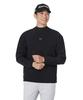 TaylorMade Removable Sleeve Long Sleeve Crew Jacket, Black, Size M, Men's, 2024FW UN349