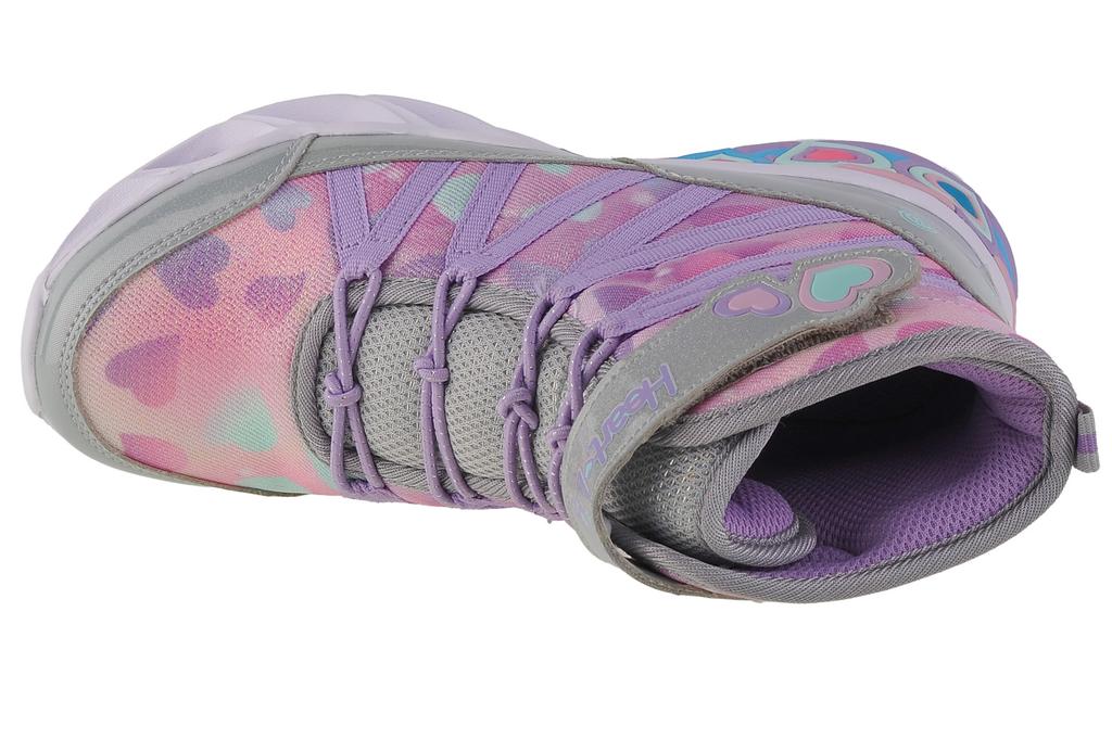 Skechers Sweetheart Lights - Dreamy Love, для девочек, серебристые зимние сапоги