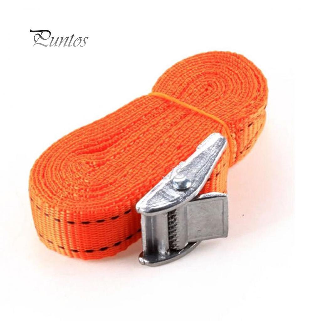 2.5m Heavy Duty Metal Cam Buckle Cargo Luggage Bag Nylon Tie Down Strap Belt