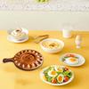 Блюдо для фаршированных яиц Круглая подставка для яиц Деревянный поднос для фаршированных яиц Поднос для хранения