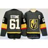 Mens Vintage Ice Hockey Jersey With Embroidered Player Name EICHEL HILL 61 Number Cotton Blend Practice Uniform
