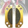 57BA 2Pcs Anti-rust Metal Parking Brake Pads 2203147 Motorbike Front Disc Brake Plate Motorcycle Rear Brake Pads