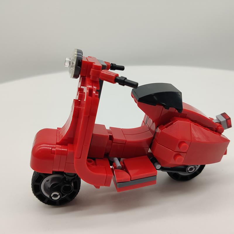 Garno Technical Vespas Motorcycle Collectible Ornament Building Block Model 40517 Construction Set for Boys Toys for Girls