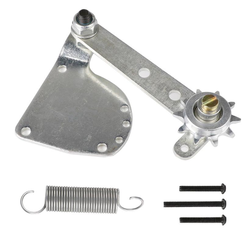 DIY Chain Tensioner Fit 80cc Engine Motor Cylinder Piston 40mm 2 in1 Racing Reed Valve Muffler Pipe For Engine Motorized Bike