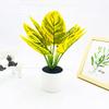 Epipremnum Aureum Simulated And Dasheen Leaves Potted Artificial Ornaments Plant
