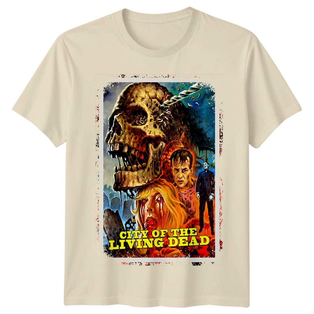 City Of The Living Dead 1980 Movie Poster Inspired Tshirt Retro Tee Unisex