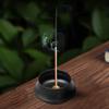 Stylish Incense Burner with Simple Incense Holder, Fits Aroma, Cone, and Stick Incense, Easy to Clean, Asian Style, Relaxation, Soothing, Yoga,