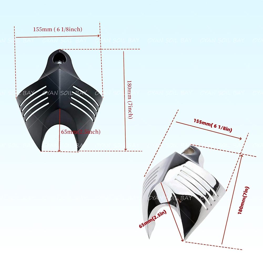 Для Harley Dyna Glide Street FXDB Fat Bob Twin Cam 88 96 Electra EVO D25 Алюминиевая мотоциклетная V-образная крышка стокового сигнала-колокола