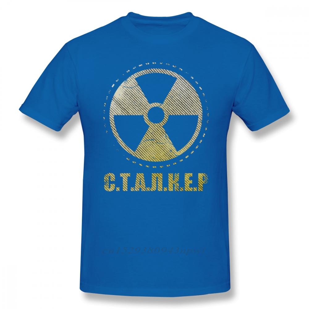 Игровая футболка Сталкер Патч фракции Одиночка Футболка с принтом Повседневная футболка Мужская Милая Хлопковая с короткими рукавами Футболка