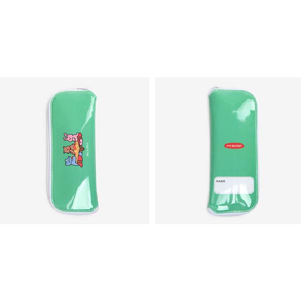 Daily Like My Buddy 2 Spoon + Fork + Chopsticks Set, Spoon + Fork + Chopsticks + Case, 01 Emerald, Korean Popular Tableware