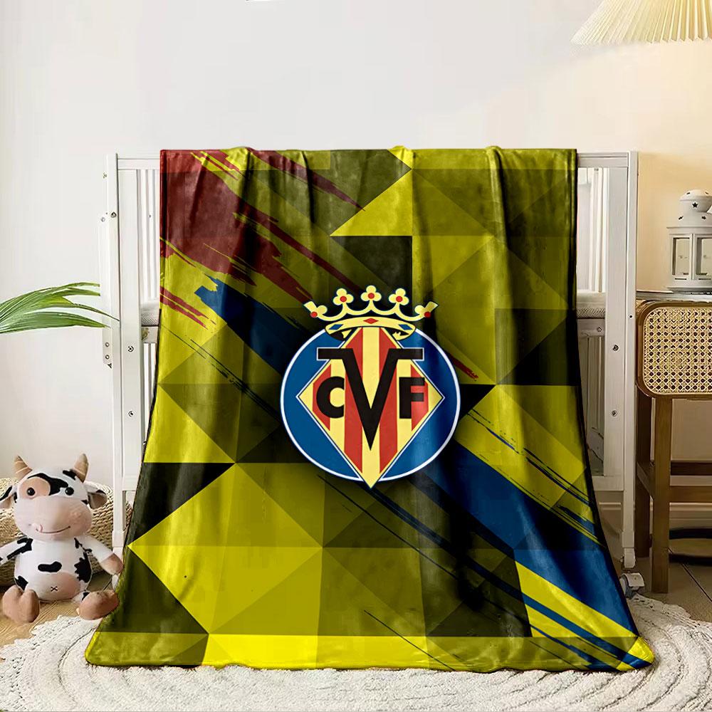 Yellow Geometric CVF Logo Pattern for all seasons blanket lunch break throw gift