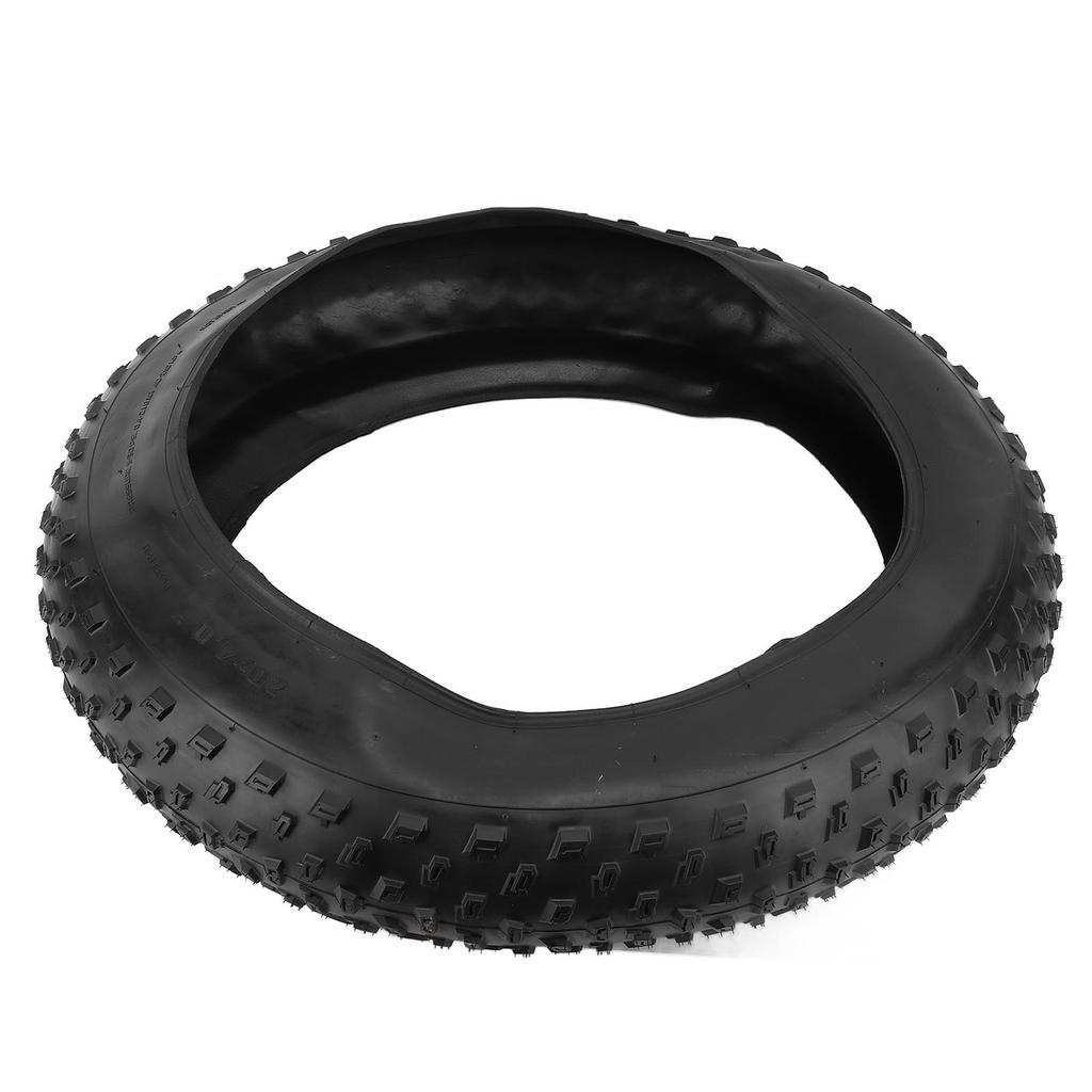 20x4 Inch Bike Tire Folding Bike Tires for Snowmobile Rubber Foldable Replacement Bicycle Tire Black