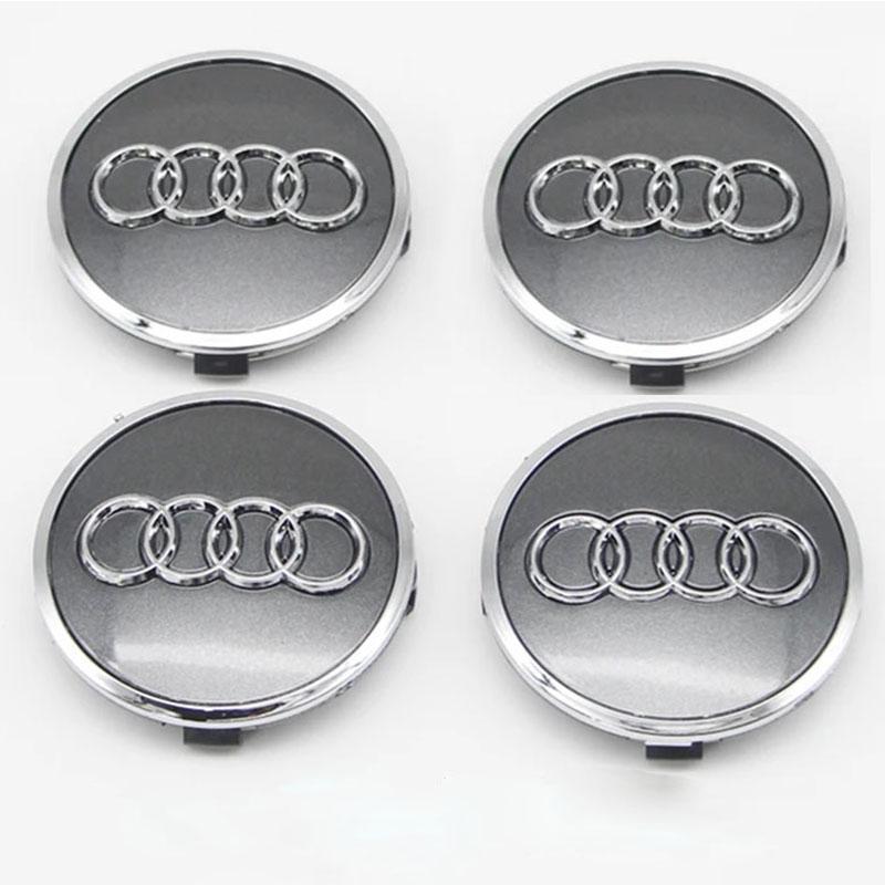 4pcs 69mm Car Wheel Center Cap Logo Hub Badge Rims Cover For Audi A1 A2 A3 A4 A5 A6 A7 A8 Q2 Q3 Q4 Q5 Q6 Q7 Q8 TT S6 Accessories