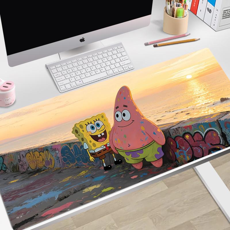 High Definition Large Size SpongeBob SquarePants Patrick Star Printed Mouse Pad Keyboard Table Pad Student Desk Pad Writing Pad