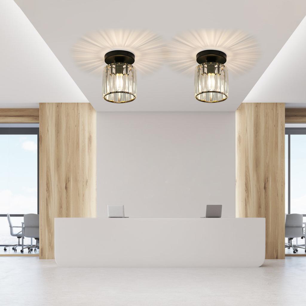 Balcony Light Aisle Entrance Hallway Entry Checkroom Post-modern Minimalist Crystal Ceiling Light