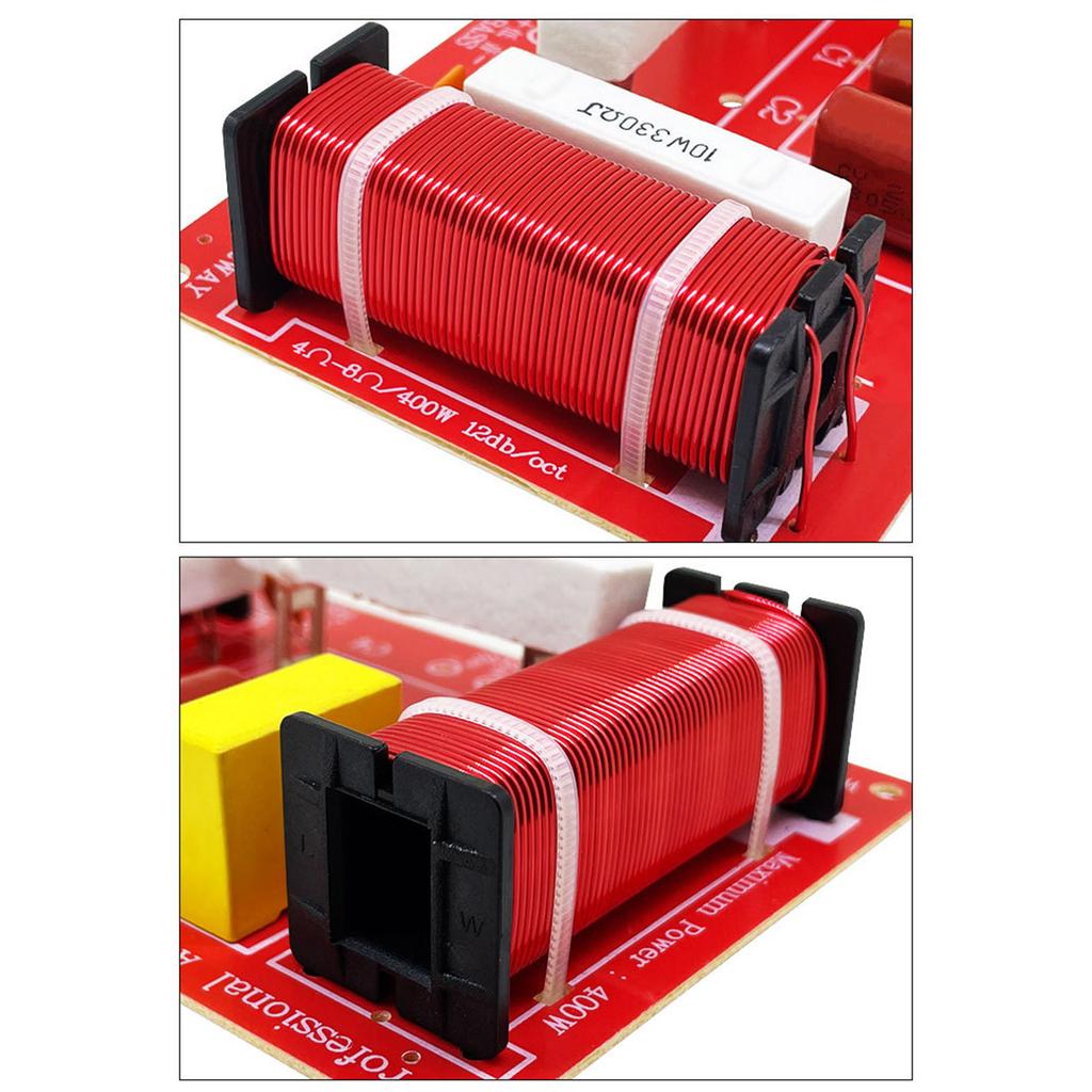 400W Adjustable Speaker Treble/Bass Audio Frequency Divider 2 Way Crossover Filters