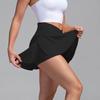 Женская спортивная короткая юбка, шорты для йоги, брюки-юбка, теннисная юбка, уличная юбка для йоги с высокой талией