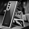 Оригинальный чехол для Samsung Galaxy Z Fold 7 6 5 Роскошный расписной стеклянный противоударный гальванизированный чехол с жесткой рамкой для Galaxy Z Fold4