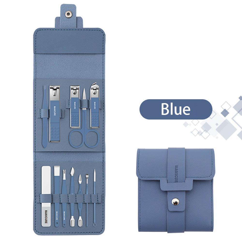 Новый 12-16 шт./компл. набор кусачек для ногтей из нержавеющей стали, набор кусачек для ногтей со складной сумкой, наборы маникюрных ножниц, ножницы, инструмент для макияжа и красоты