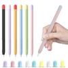 Мягкий силикон для Apple Pencil 1-го 2-го поколения Чехол Цветной Защитный чехол для стилуса для планшета Pencil 2 1 Чехол Аксессуары