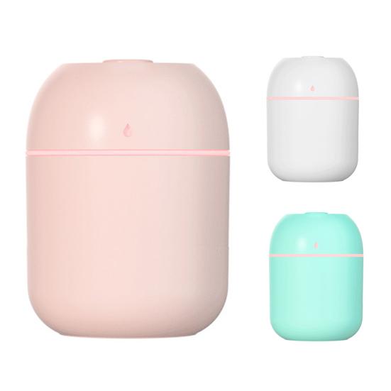 Портативный увлажнитель тумана, 220 мл, интеллектуальное отключение питания, 2 механизма, без излучения, нано-распыление, мягкая лампа, воздушный диффузор для спальни