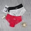 3 шт. Женское нижнее белье Сексуальные кружевные прозрачные трусики Соблазнительные красивые трусы с низкой талией Женское нижнее белье Трусы Нижнее белье