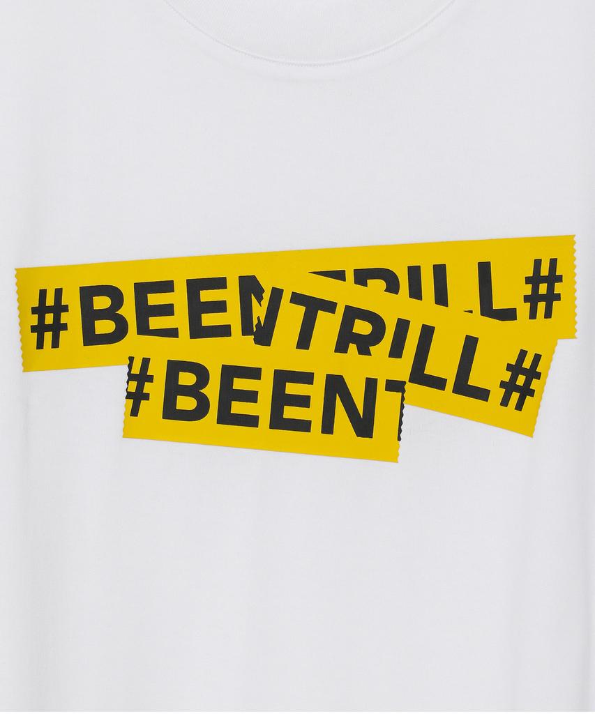 Футболка BEENTRILL с фирменной лентой (белый)