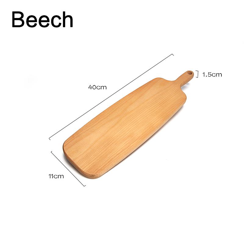 1 шт. разделочная доска из массива дерева, кухонная деревянная разделочная доска, доски для закусок из бука и черного ореха для пиццы, хлеба, фруктов, овощей