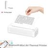 A4 Thermal Printer Wireless Inkless Bluetooth Printer Portable Student Homework Test Paper Mini Printer 200dpi+print Paper