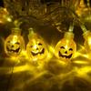 Светодиодная гирлянда на Хэллоуин Тыквы Пауки Скелет Украшение окна Волшебные огни
