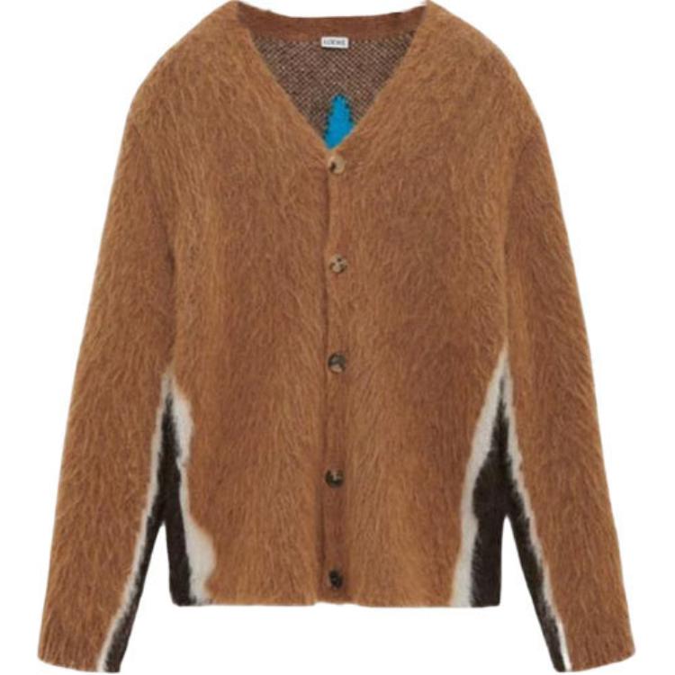 LOEWE Textured Fabric Long Sleeve Cardigan H526Y16K91-3828