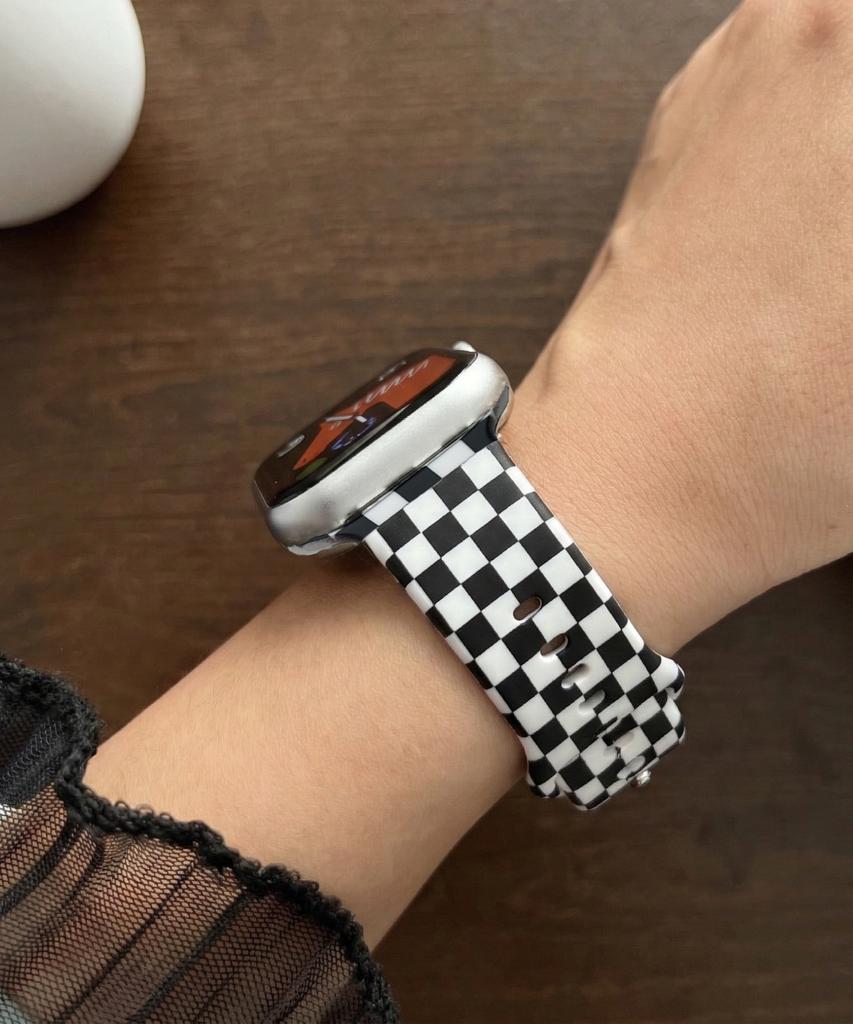 Adeo Клетчатый силиконовый ремешок для Apple Watch Galaxy Watch