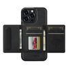 For iPhone 16 Pro Magnetic Phone Case Leather Back Cover with Detachable Card Holder